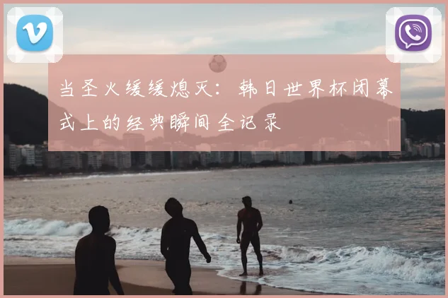 当圣火缓缓熄灭：韩日世界杯闭幕式上的经典瞬间全记录