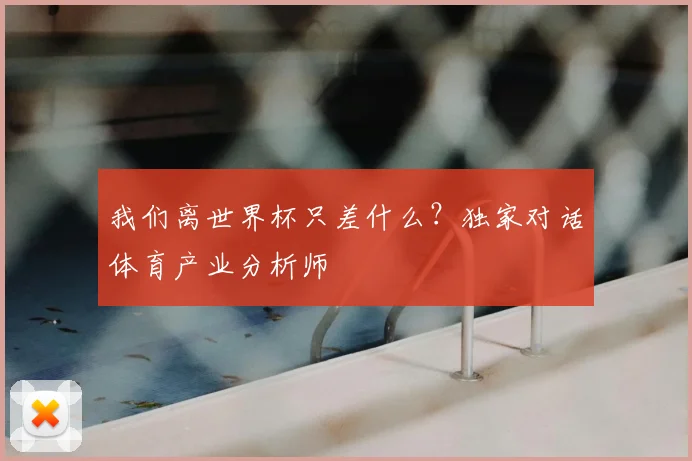 我们离世界杯只差什么？独家对话体育产业分析师